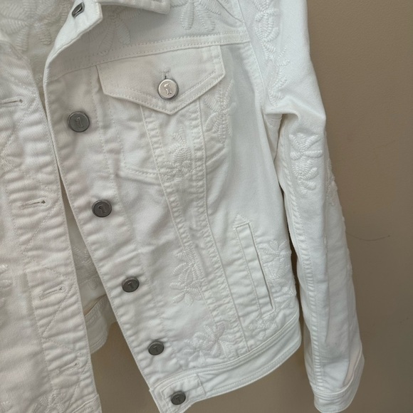 Anthropologie White Embroidered Jacket - Picture 5 of 6
